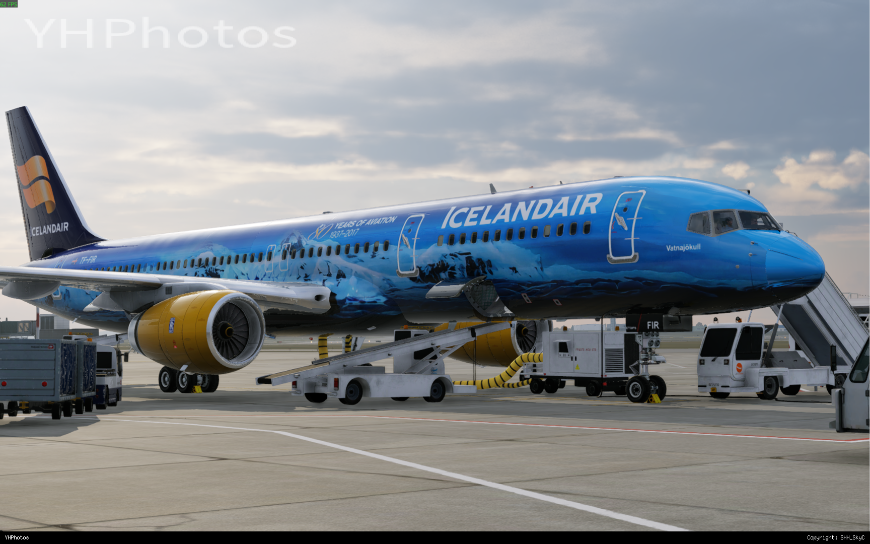 冰岛航空752彩绘