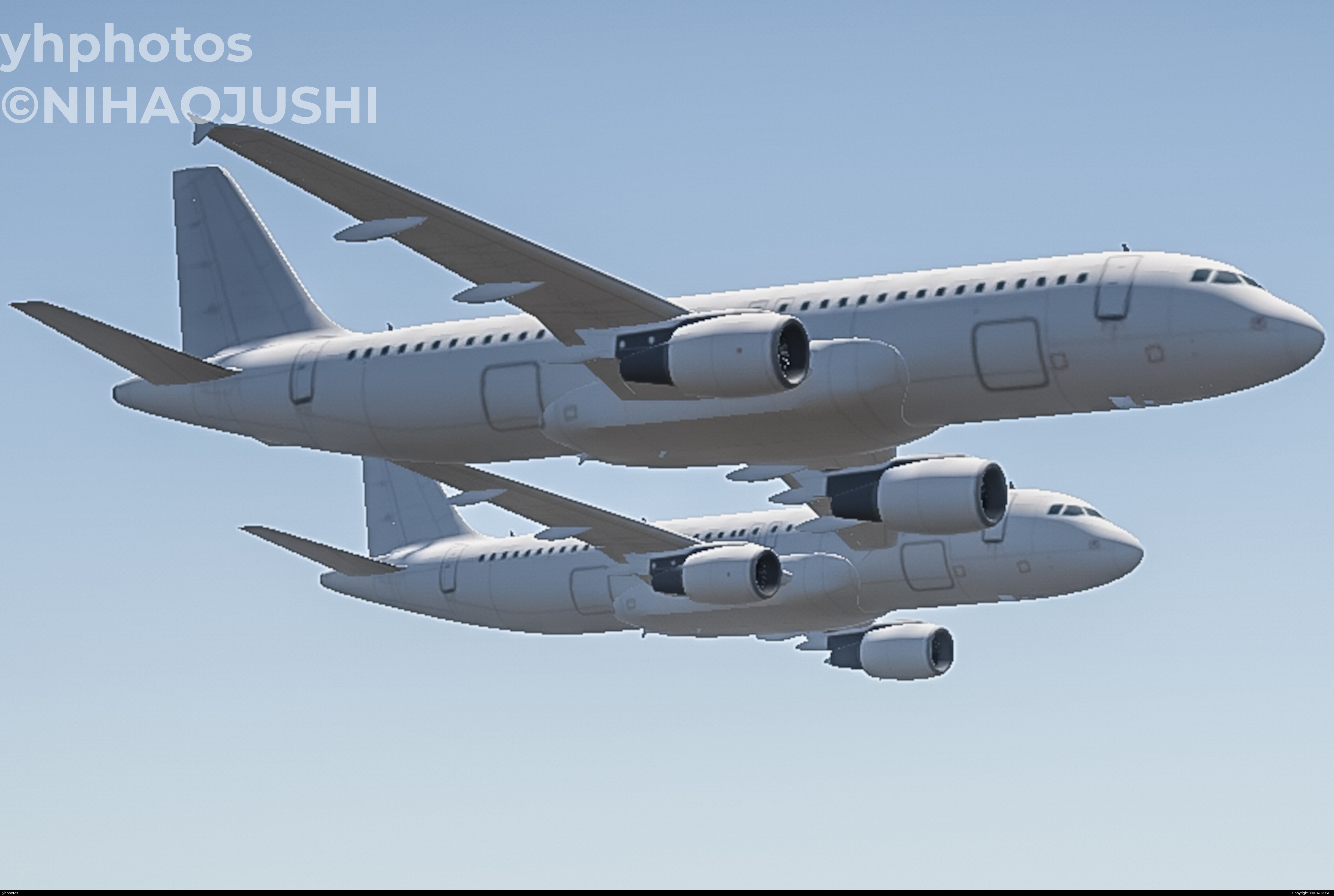 A320密集双机编队